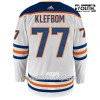 Lapsille NHL Edmonton Oilers Pelipaita OSCAR KLEFBOM 77 Adidas Valkoinen Authentic